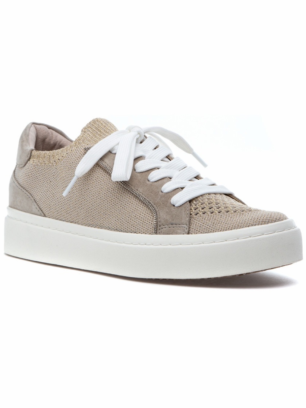 VANELi Sport Yaqira Metallic Knit Suede Platform Sneakers Light Taupe - Size 9.5 - Picture 7 of 9